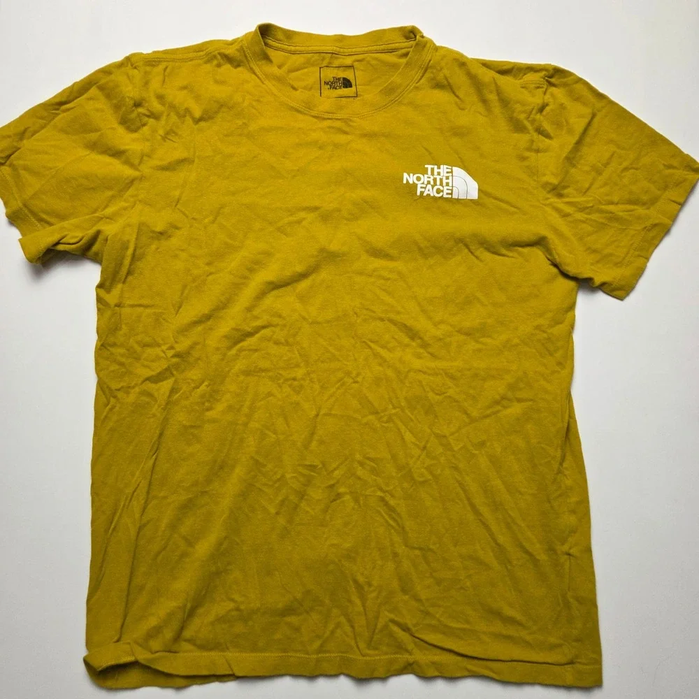 The North Face Mustard‎ Yellow Logo Tee Size Medium